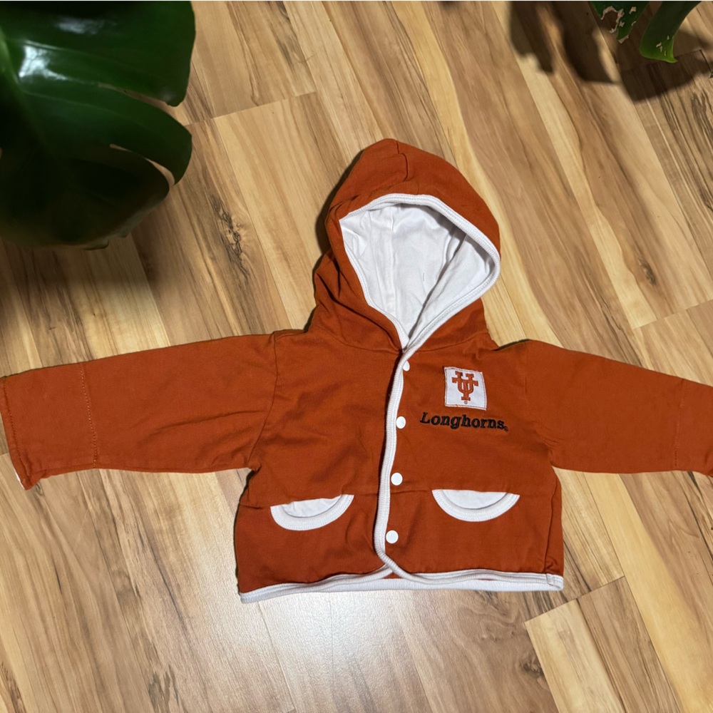 Texas Longhorns Orange Hooded Jacket with White Accents
